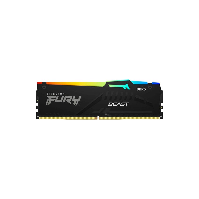 Ram Desktop Kingston Fury Beast RGB XMP (KF564C32BBA-16) 16GB (1x 16GB) DDR5 6400Mhz